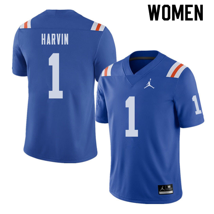 Jordan Brand Women #1 Percy Harvin Florida Gators Throwback Alternate College Football Jerseys Sale-